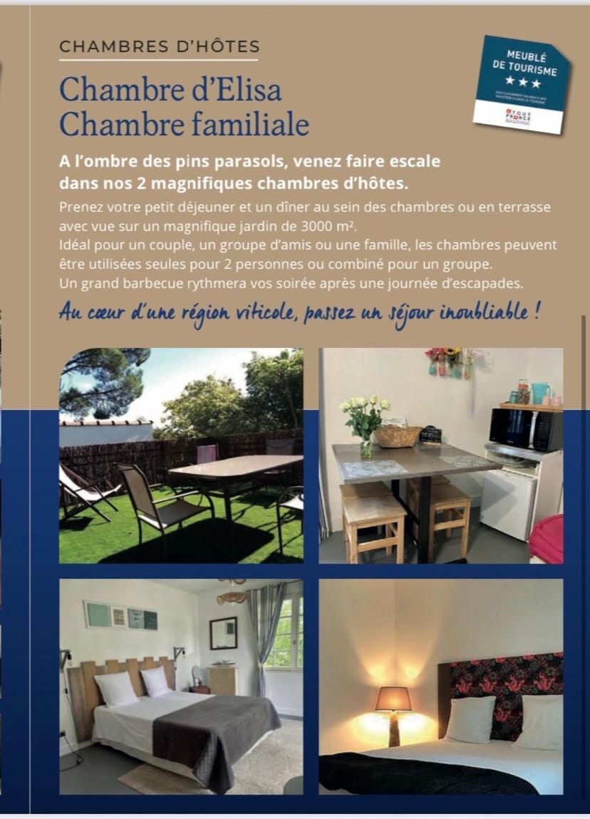 Chambres D'Elisa Saint-Morillon 外观 照片